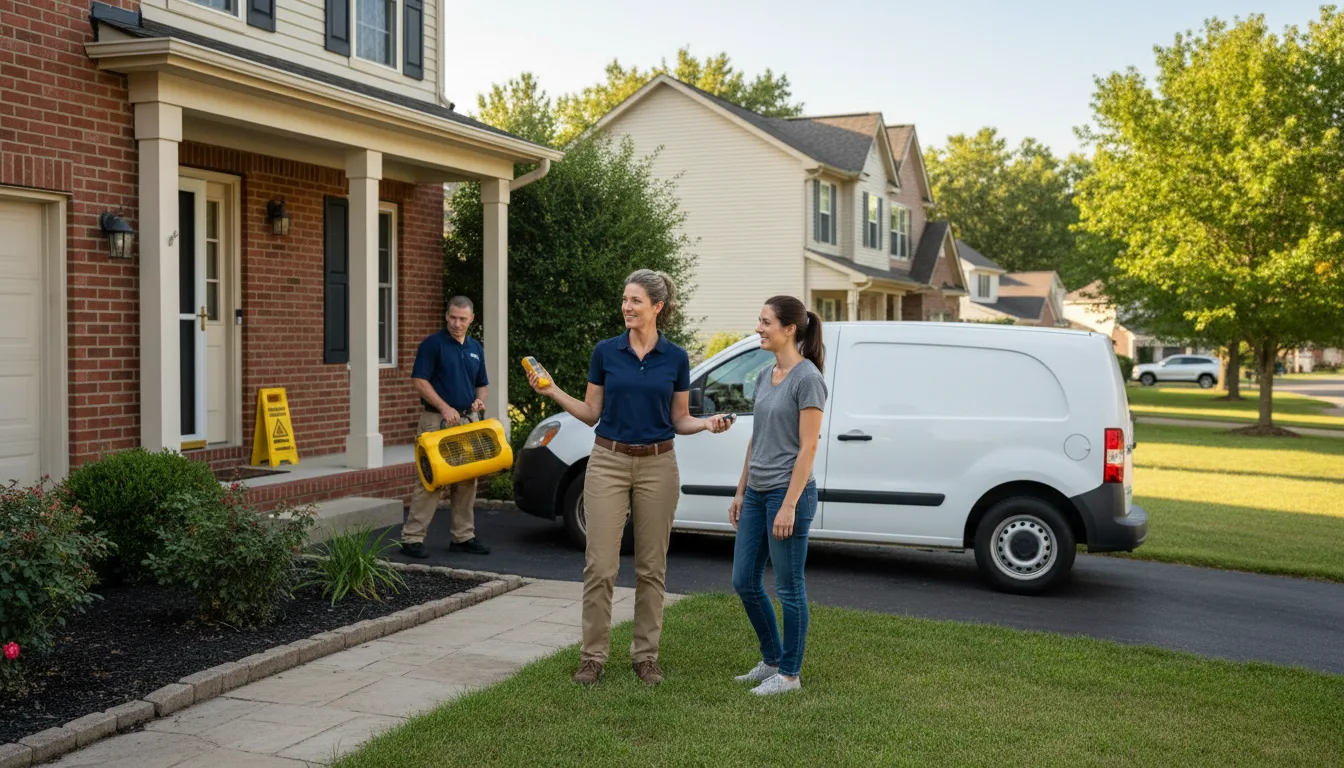 Residential water damage restoration in Zion, IL